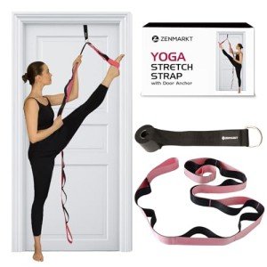 Yoga Strap with Loops and Door Anchor
