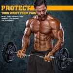 OKUGAFIT 47" Olympic EZ Curl Bar with Collars