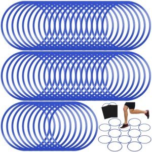 50 Pcs Agility Training Rings with Storage Bags