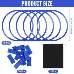 50 Pcs Agility Training Rings with Storage Bags