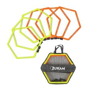 ZUKAM Hex Agility Rings for Speed Training