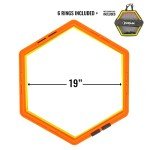 ZUKAM Hex Agility Rings for Speed Training