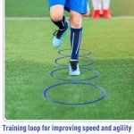 50 Pcs Agility Training Rings with Storage Bags