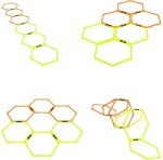 ZUKAM Hex Agility Rings for Speed Training