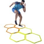 ZUKAM Hex Agility Rings for Speed Training