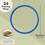 24 Pack Agility and Speed Training Rings