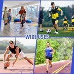 50 Pcs Agility Training Rings with Storage Bags