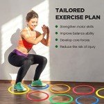 Deekin 80 Pcs Speed and Agility Training Rings