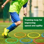 Deekin 80 Pcs Speed and Agility Training Rings