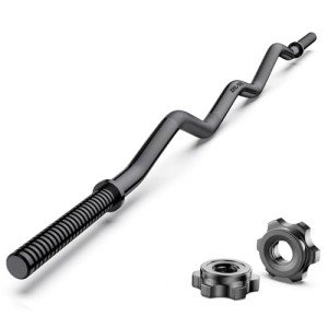 47" EZ Curl Bar for Home Gym Workouts