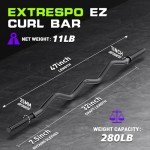 47" EZ Curl Bar for Home Gym Workouts