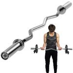 RAGE Fitness 47" EZ Curl Bar for Home Gym