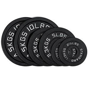 Cast Iron Olympic Weight Plates Set – 35 Pounds