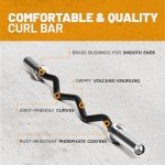 Premium EZ Curl Bar for Home Gym Use