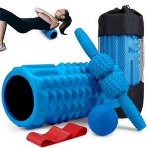 5-in-1 Foam Roller and Resistance Band Set