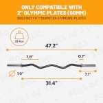 Premium EZ Curl Bar for Home Gym Use