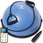 URBNFit Half Balance Ball with Resistance Bands & Pump