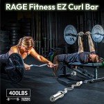 RAGE Fitness 47" EZ Curl Bar for Home Gym