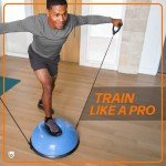 URBNFit Half Balance Ball with Resistance Bands & Pump
