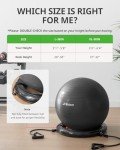 Trideer Yoga Ball Chair with Base & Bands