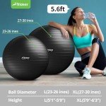 Trideer Yoga Ball Chair with Base & Bands