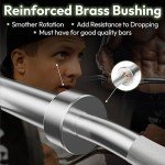 RAGE Fitness 47" EZ Curl Bar for Home Gym