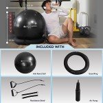 Pharmedoc Yoga Ball Chair with Base for Stability