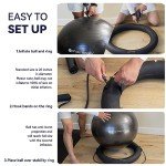 Pharmedoc Yoga Ball Chair with Base for Stability