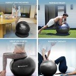 Pharmedoc Yoga Ball Chair with Base for Stability