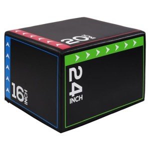 BalanceFrom Sprungbox for Home Gym - Black 20"x24"x30