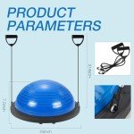 Half Balance Ball Trainer with Resistance Bands