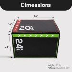 BalanceFrom Sprungbox for Home Gym - Black 20"x24"x30