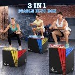 3-in-1 Foam Plyometric Jump Box for Home Gym