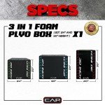 CAP Barbell 3-in-1 Foam Plyo Box