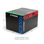 Titan Fitness 3-in-1 Heavy Foam Plyo Box