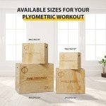 3-in-1 Wood Plyo Box for Home Workouts