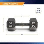 Marcy 20-Pound Iron Hex Dumbbell