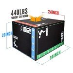 3-in-1 Foam Plyometric Jump Box for Fitness