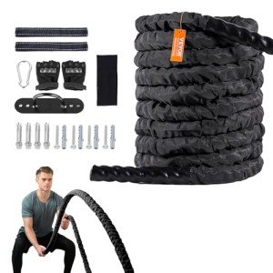 VEVOR 30FT Battle Rope for Home Gym Workouts