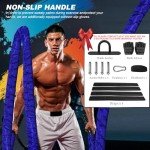 Heavy Duty Battle Rope for Home Workouts - 1.5" x 30