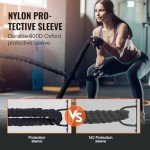 VEVOR 30FT Battle Rope for Home Gym Workouts