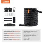 VEVOR 30FT Battle Rope for Home Gym Workouts