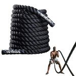 Outroad 30ft Heavy Battle Rope for Home Gym