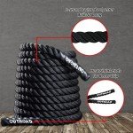 Outroad 30ft Heavy Battle Rope for Home Gym