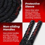 Weighted Battle Ropes for Home Gym Workout