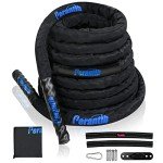 Heavy Duty Battle Rope with Anchor Strap - 1.5" x 50