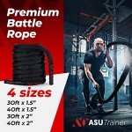 Weighted Battle Ropes for Home Gym Workout