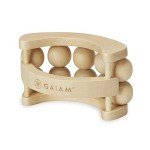 Gaiam Wooden Massage Ball Roller for Sore Muscles