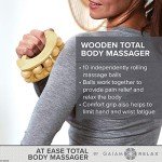 Gaiam Wooden Massage Ball Roller for Sore Muscles