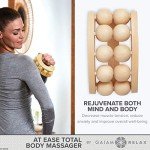 Gaiam Wooden Massage Ball Roller for Sore Muscles
